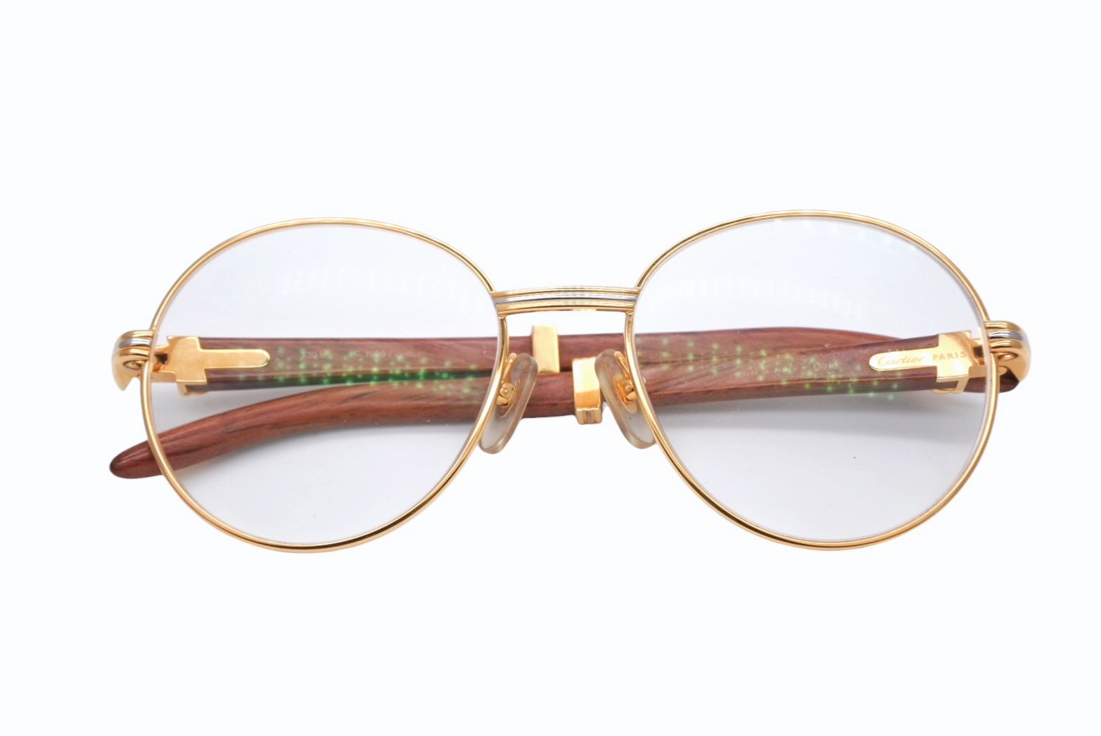 楽天市場】cartier カルティエ サングラス トリニティ ウッド 135b