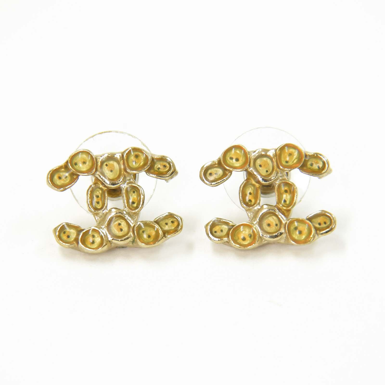 楽天市場】美品 シャネル ココマーク ピアス ライオン ゴールドカラー