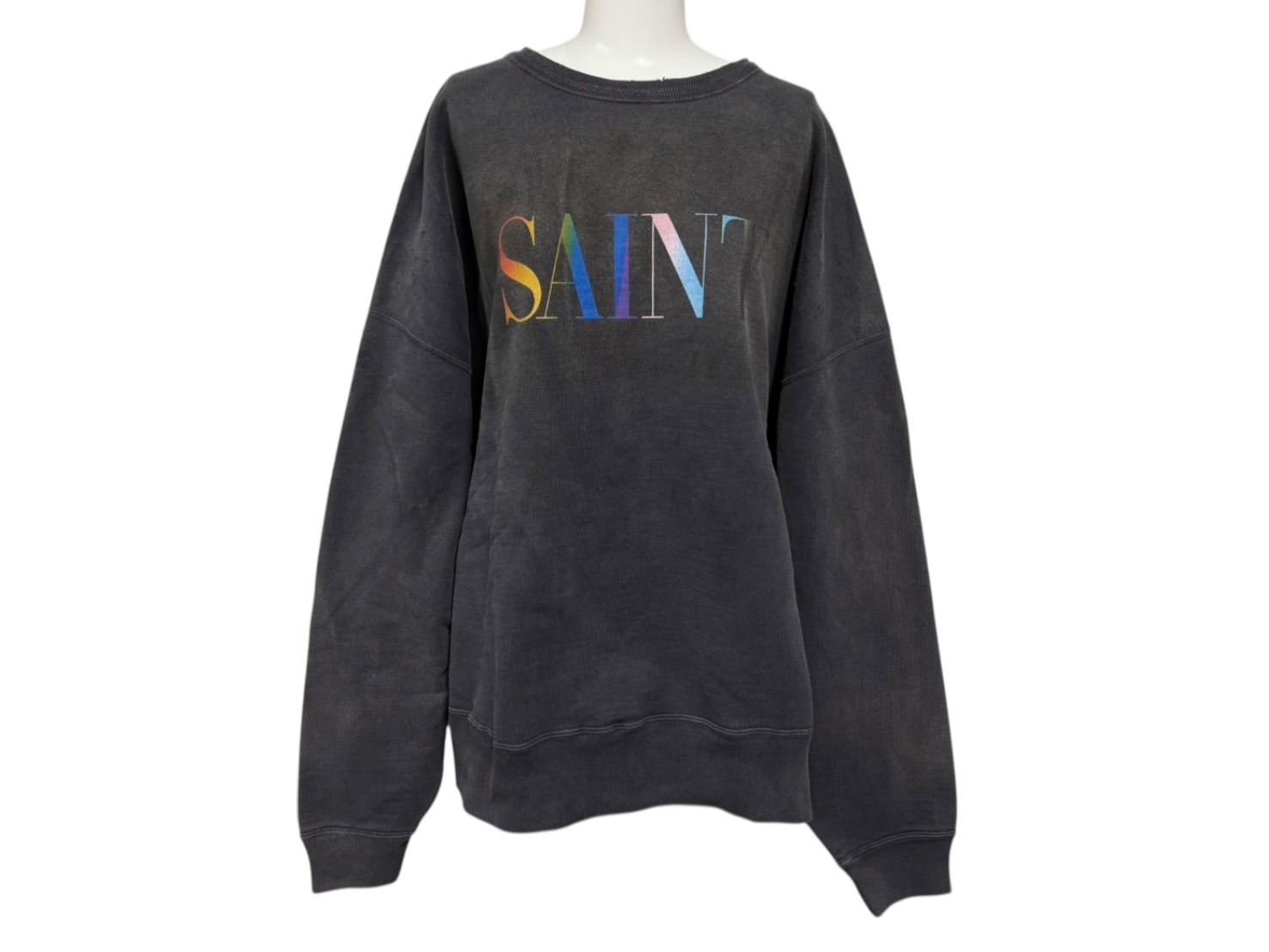 【美品】SAINT MICHAEL SWEAT SHIRT スウェット フェード セントマイケル SAINT Mxxxxxx MICHAEL Sweat shirt （Orange