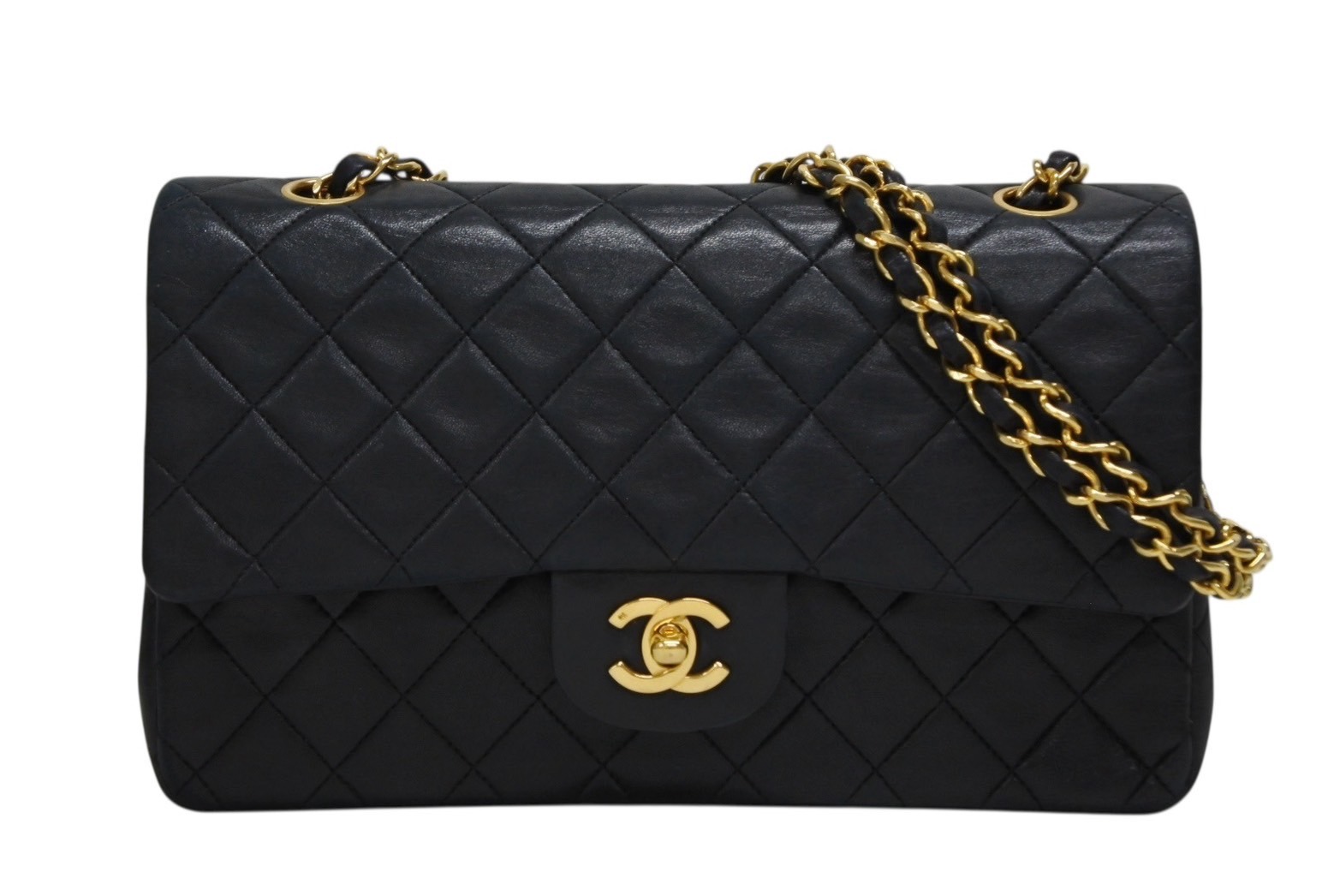 楽天市場】極美品 CHANEL シャネル マトラッセ25 Wフラップ Wチェーン