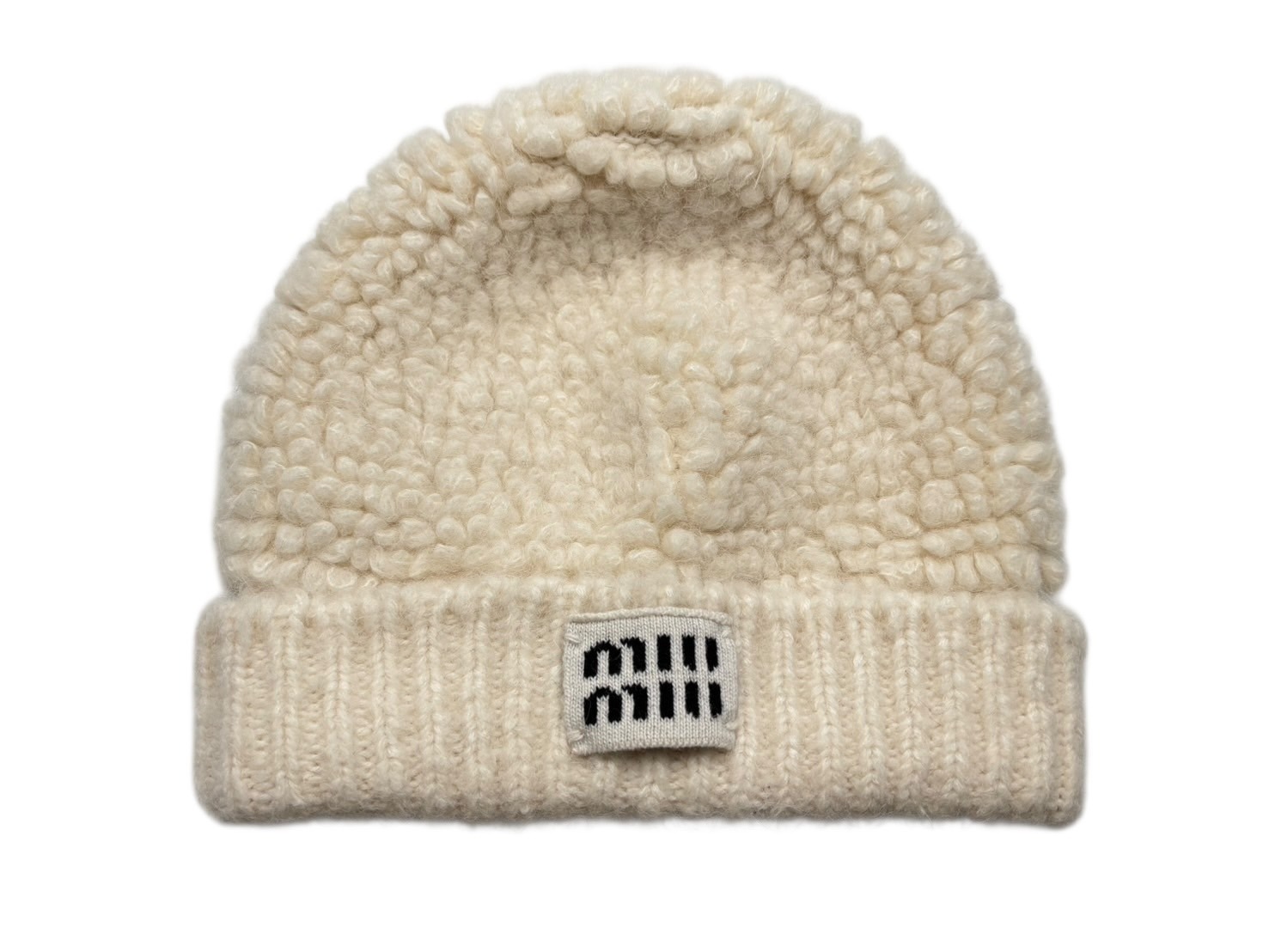 miumiu ニット帽 ビーニー miu miu（ミュウミュウ） ニット帽 5HC375 2CSF レディース ニット