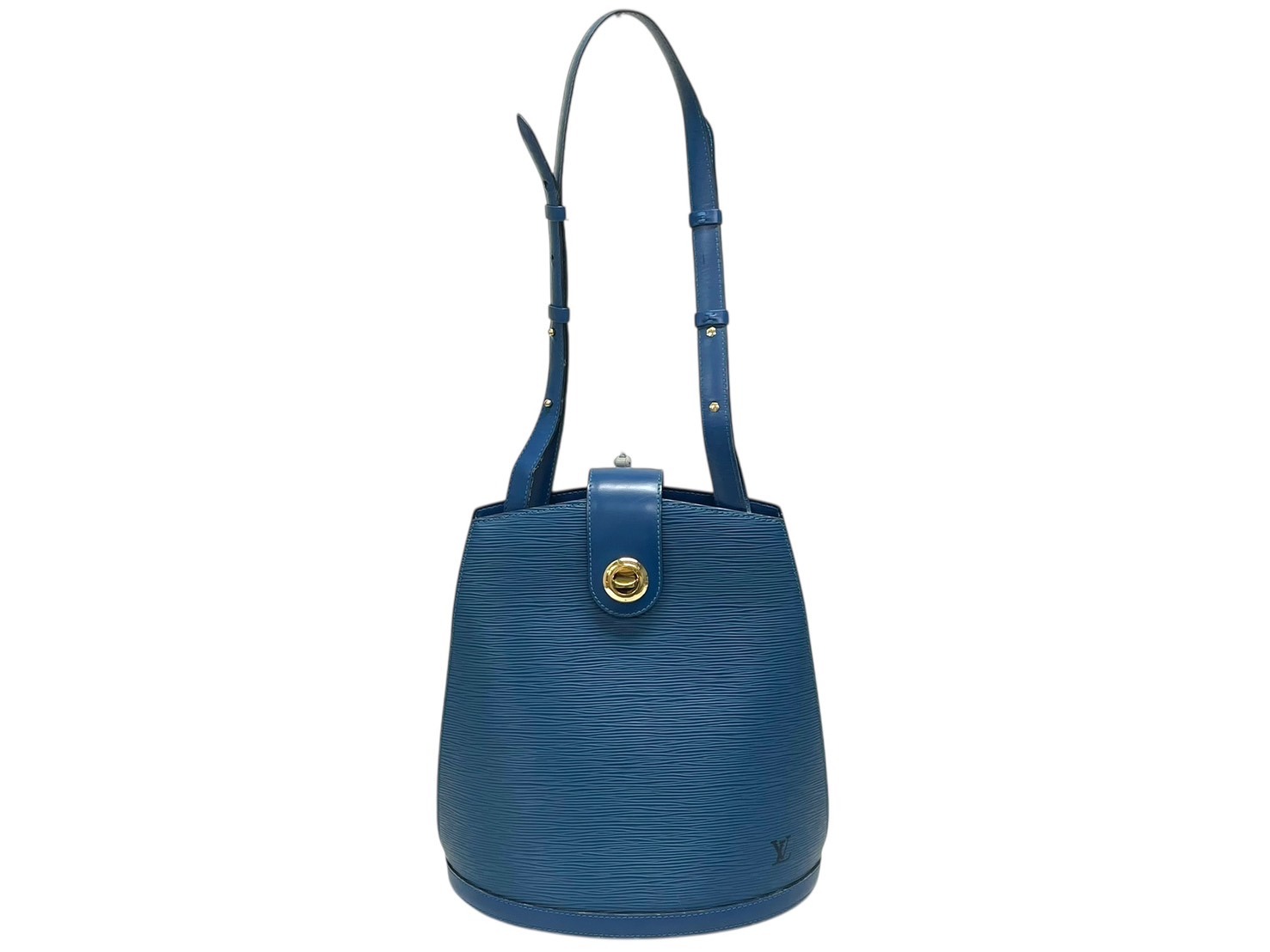 LOUIS VUITTON ルイヴィトン クリュニー ショルダーバッグ M52255 エピ レザー ブルー ゴールド金具 美品 中古 4b009855 42,900円