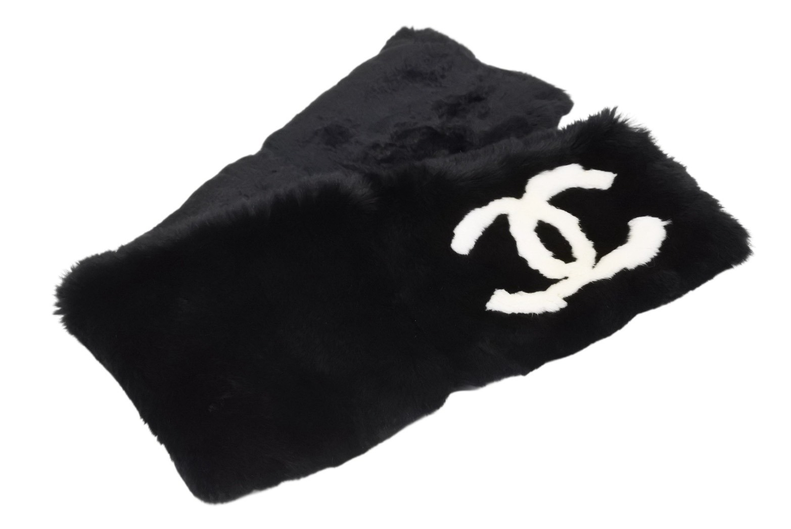 楽天市場】シャネル マフラー ココマーク ラビットファー CHANEL