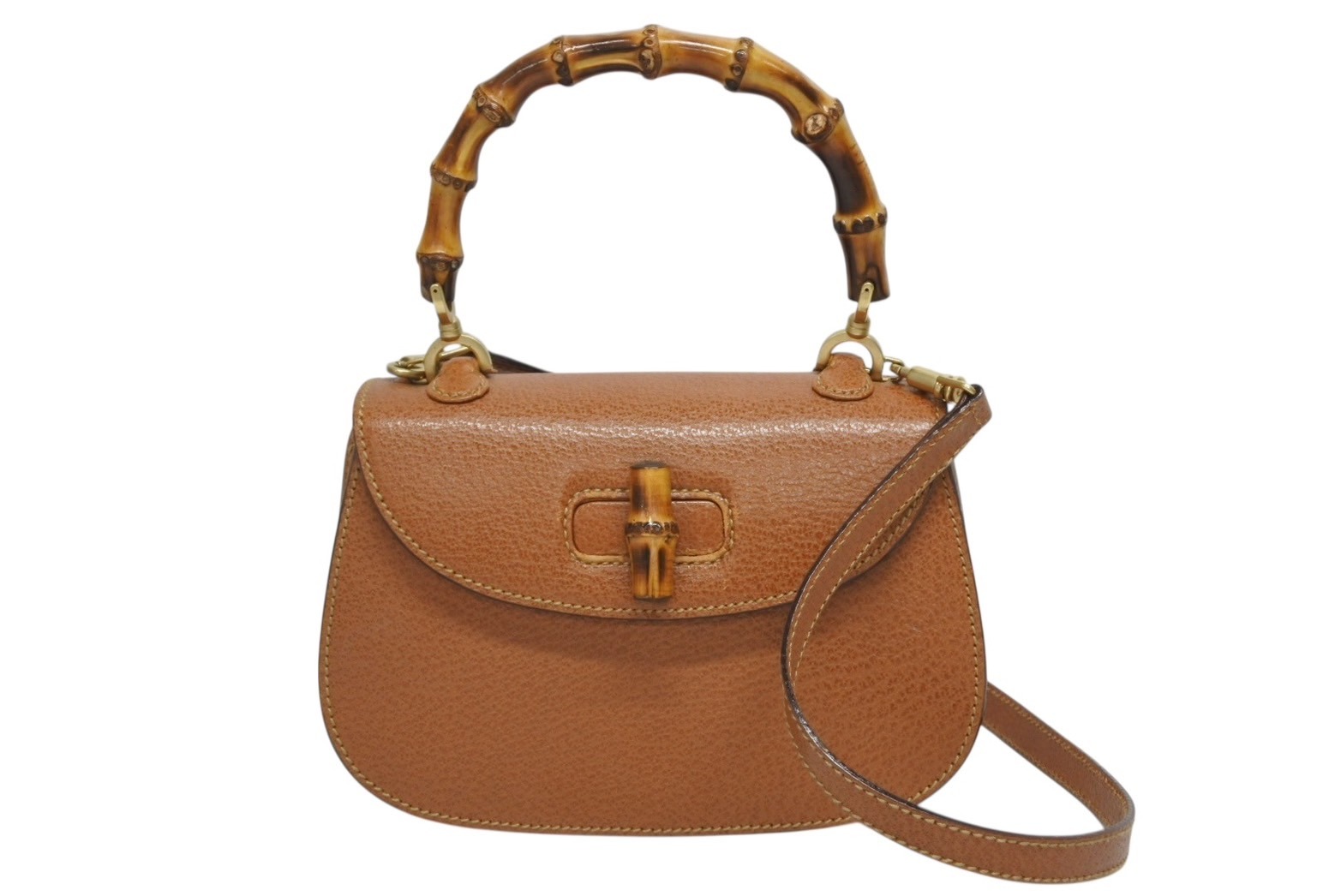 楽天市場】グッチ GUCCI バッグ バンブー ブラウン系xシルバー ファー