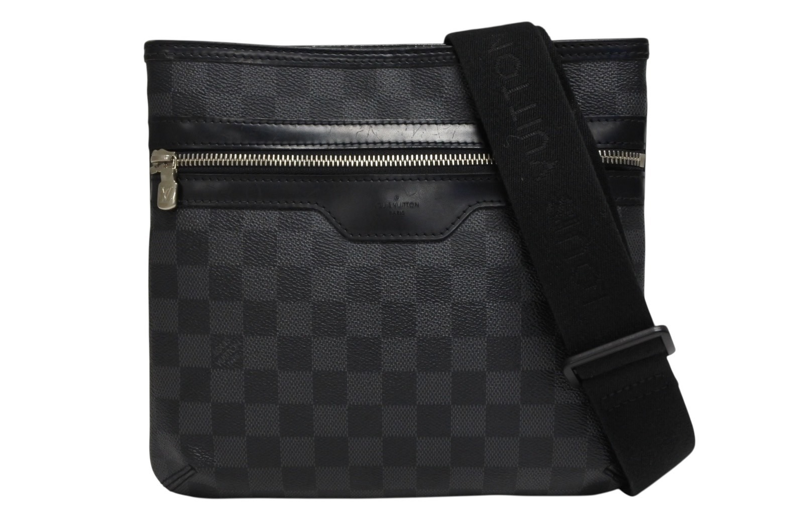 【楽天市場】LOUIS VUITTON ルイヴィトン トマス ショルダーバッグ N58028 ダミエ ブラック シルバー金具 美品 中古 ...