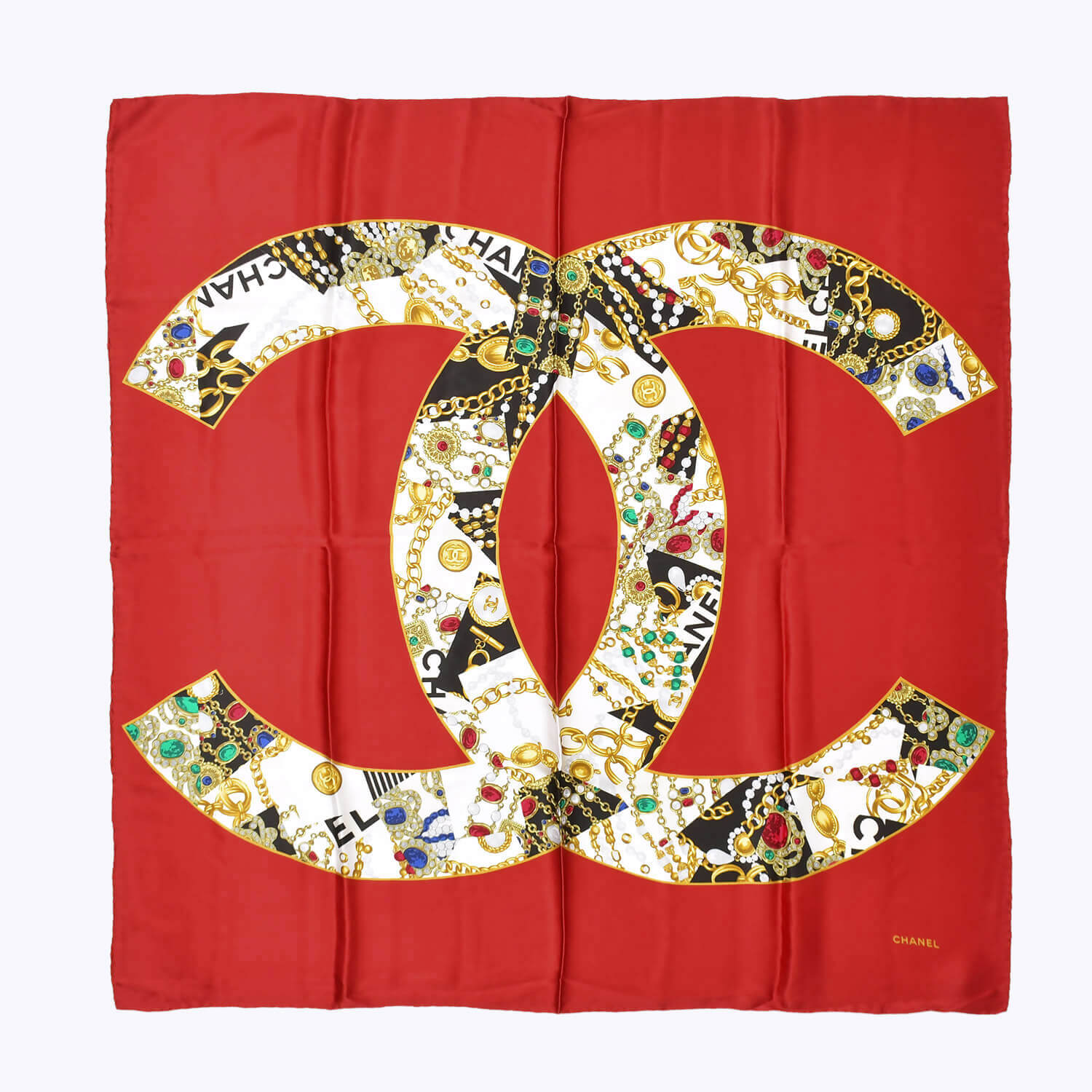 楽天市場】CHANEL シャネル ハンカチ シルク100% ココマーク 水玉