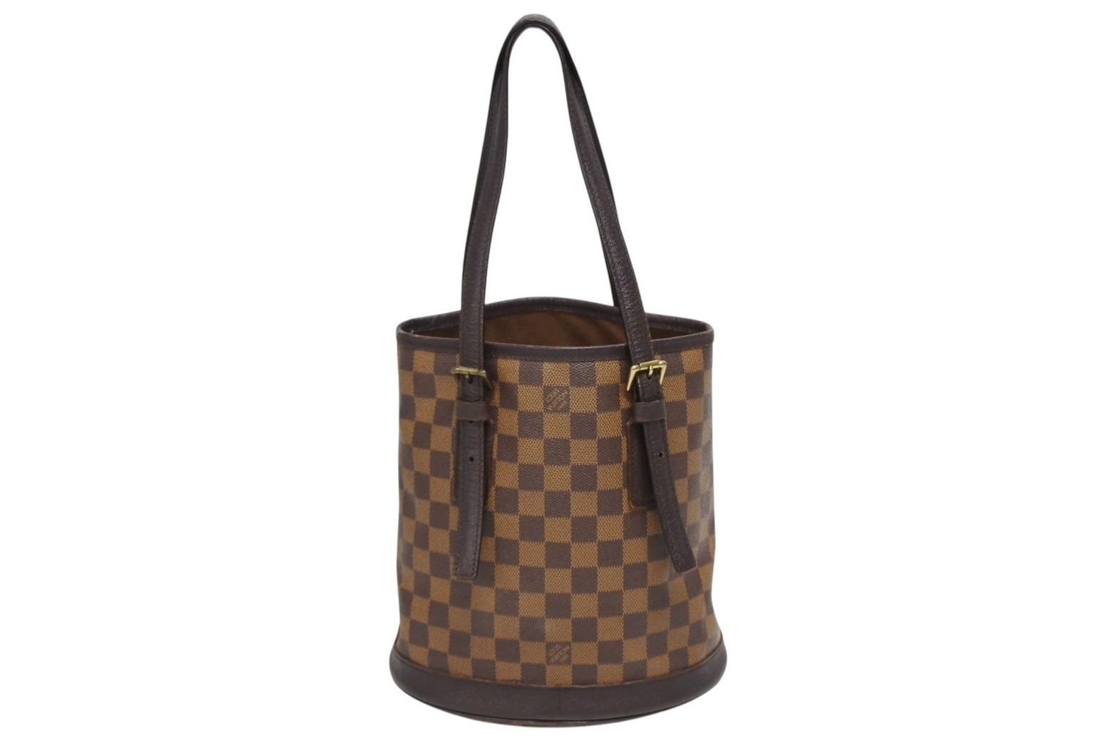 LOUIS VUITTON ルイヴィトン ダミエ マレ ショルダーバッグ ポーチ付き ブラウン ゴールド金具 ロゴ N42240 美品 中古 4b010823