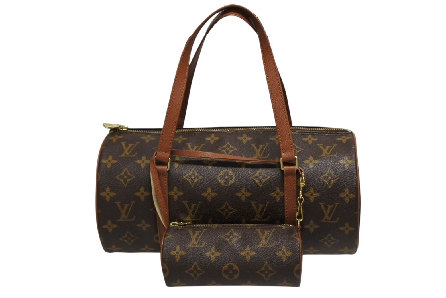 LOUIS VUITTON ルイヴィトン パピヨン30 ハンドバッグ M51365 旧型 モノグラムキャンバス ブラウン 美品 中古 4b010979|Warashibe_Casanova