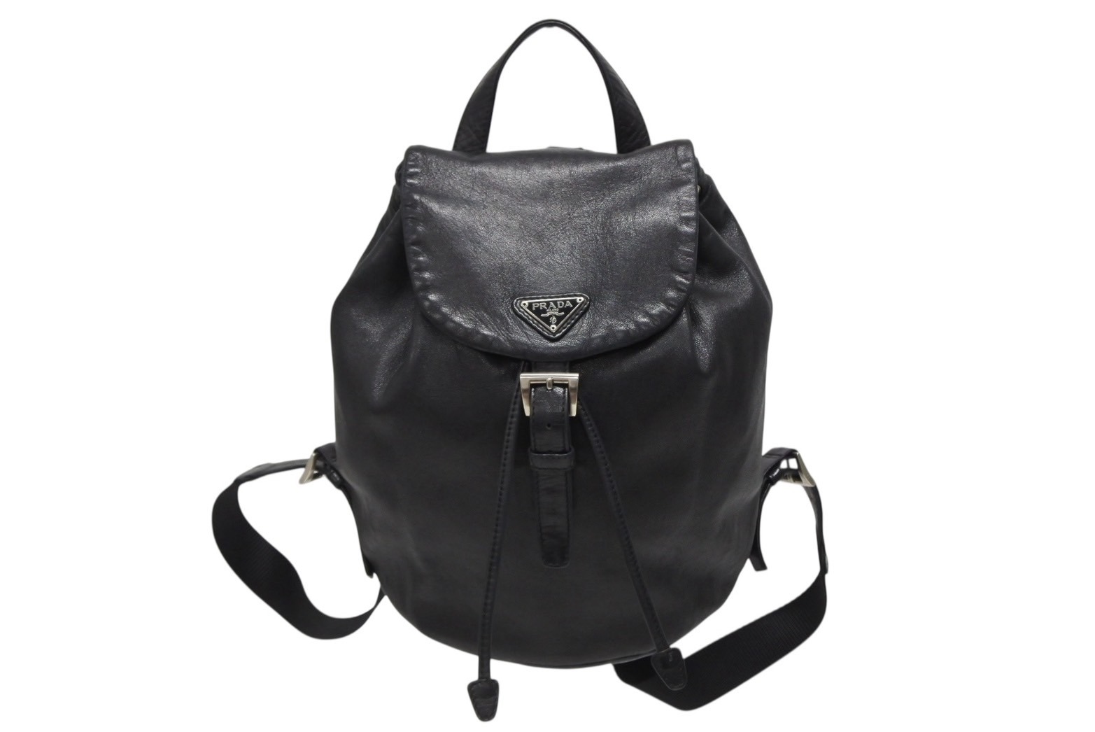 楽天市場】極美品 PRADA プラダ ナイロン スタッズ リュック ブラック