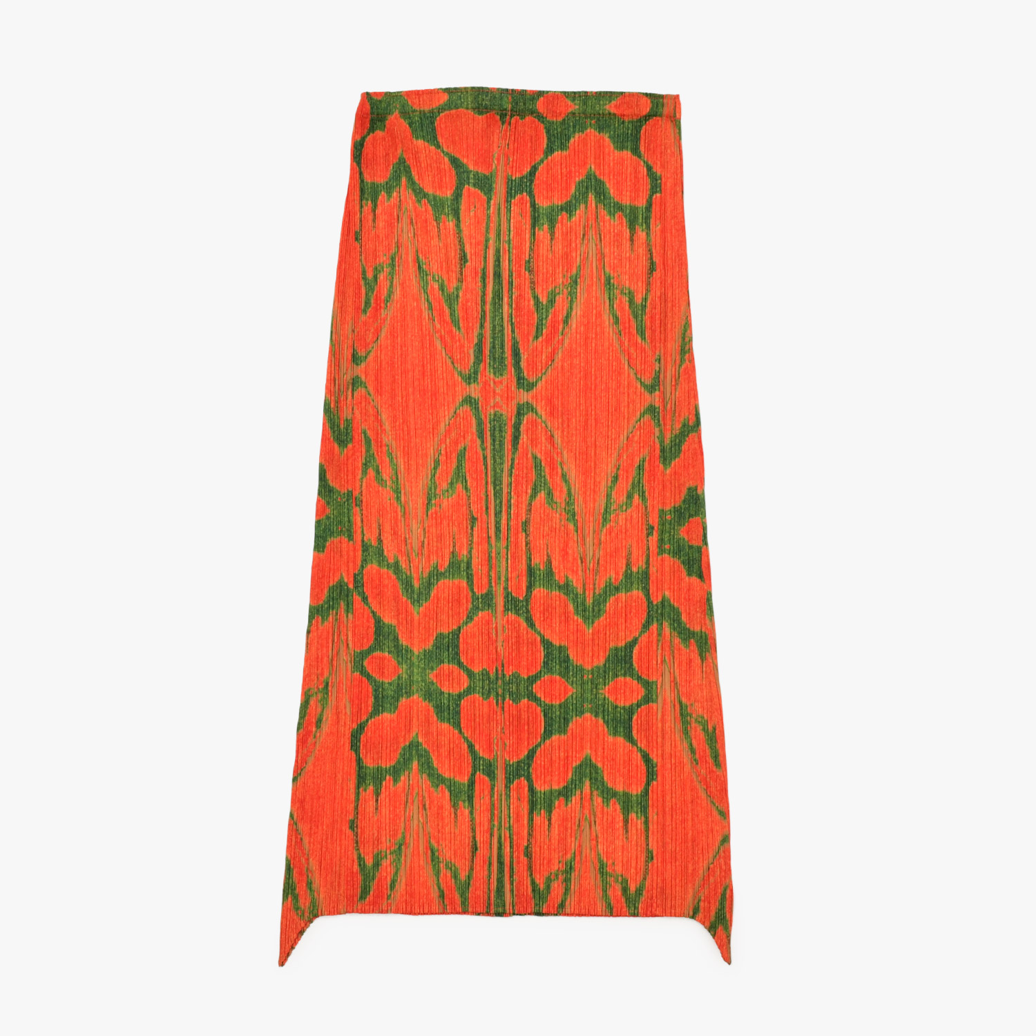 極美品 ISSEY MIYAKE イッセイミヤケ PLEATS PLEASE プリーツプリーズ スカート PP33-JG655 サイズ5 オレンジ 中古 4b010944