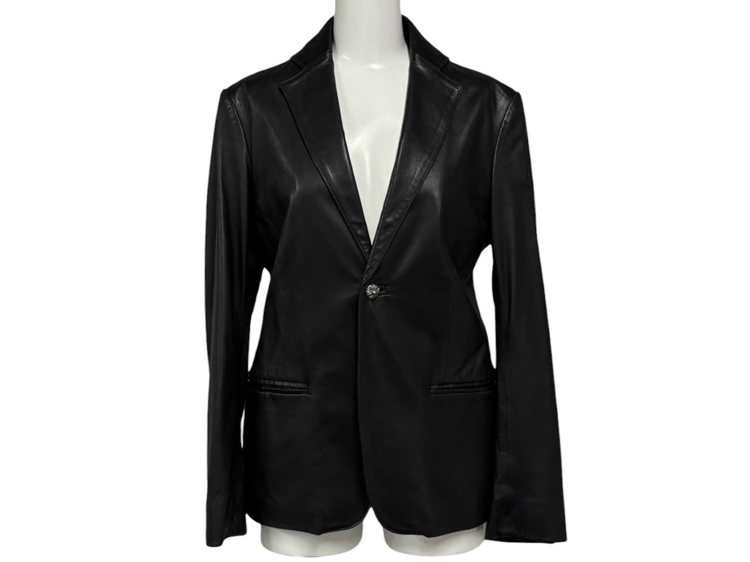 楽天市場】クロムハーツ【CHROMEHEARTS】【保証書付】レザーシャツ