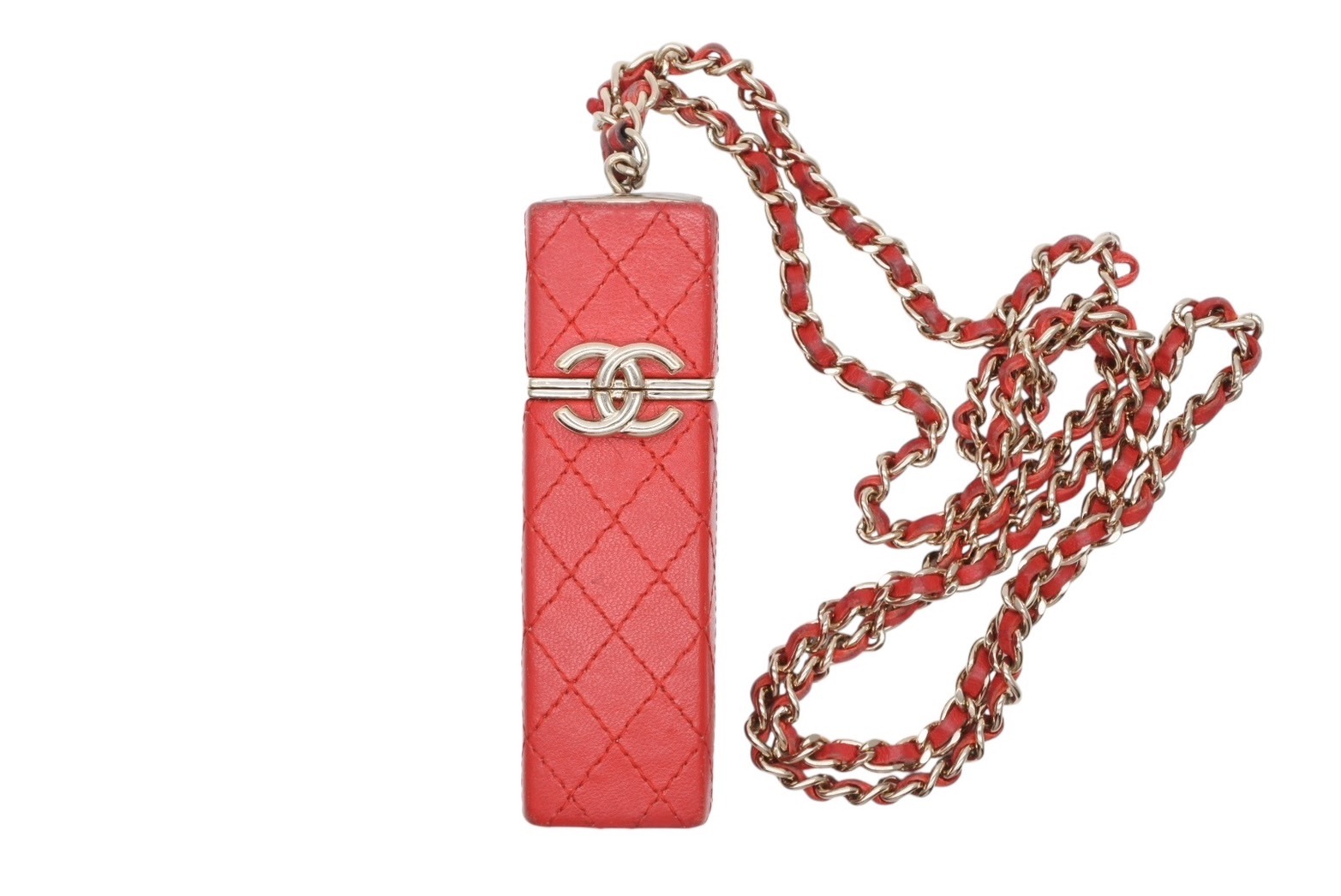 楽天市場】シャネル チェーンストラップ付き リップスティックケース