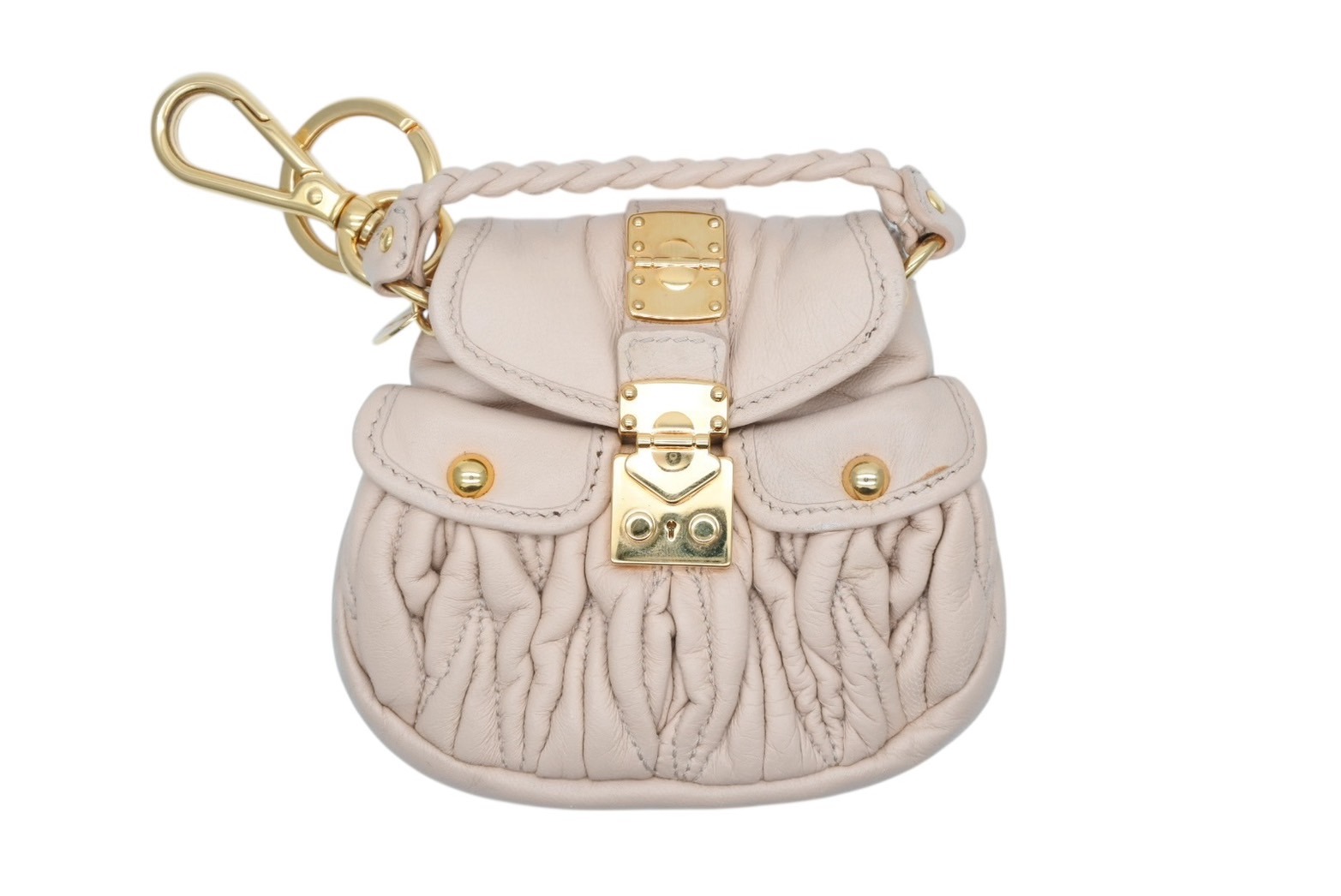 楽天市場】【中古】MIUMIU ミュウミュウ バッグチャーム キーリング