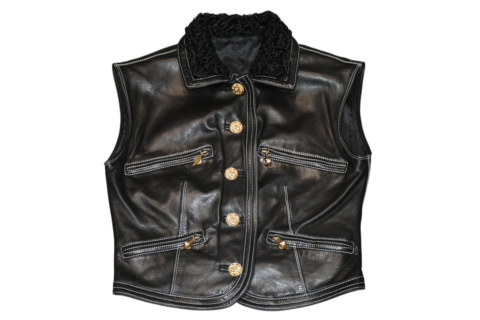 楽天市場】【中古】VERSACEリバーシブルダウンベスト ブラック×ブルー