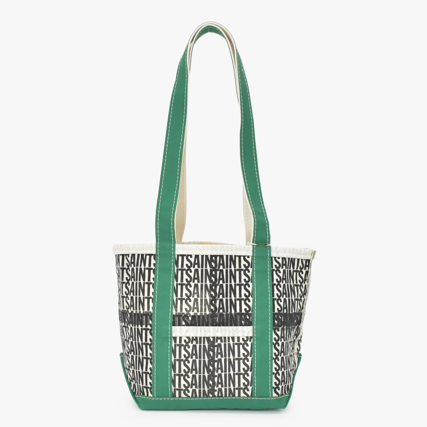 新品未使用 SAINT MICHAEL セントマイケル TOTE S SAINT トートバック SM-YS1-0000-092 サイズS コットンキャンバス 中古 4b012374