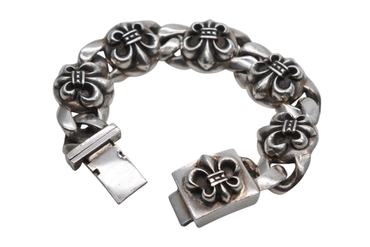 楽天市場】CHROME HEARTS H LINK BRACELET BS FLEUR クロムハーツ H