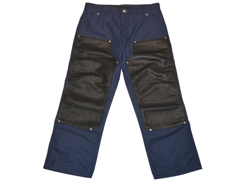 新品未使用 CHROME HEARTS クロムハーツ CARPENTER DOUBLE KNEE カーペンター ナイロン ダブルニーパンツ サイズ36 クロスボール シルバー925 中古 4b012994
