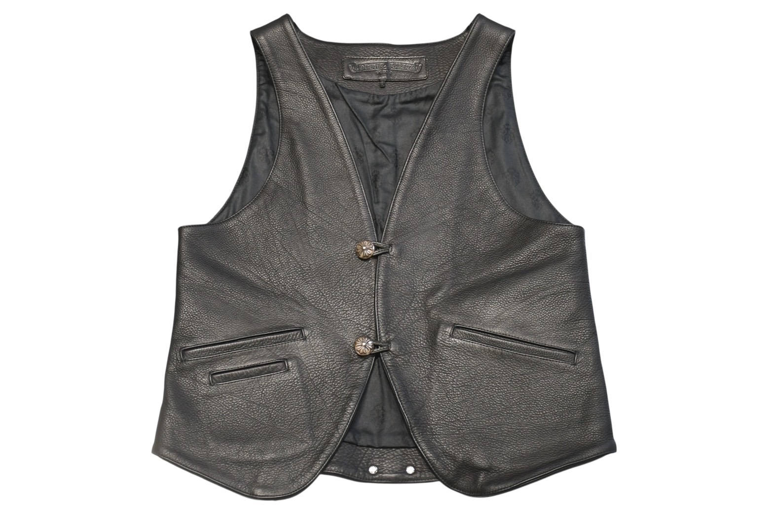 楽天市場】CHROME HEARTS CEMETERY CROSS PATCH ZIP MEDIUM BLACK