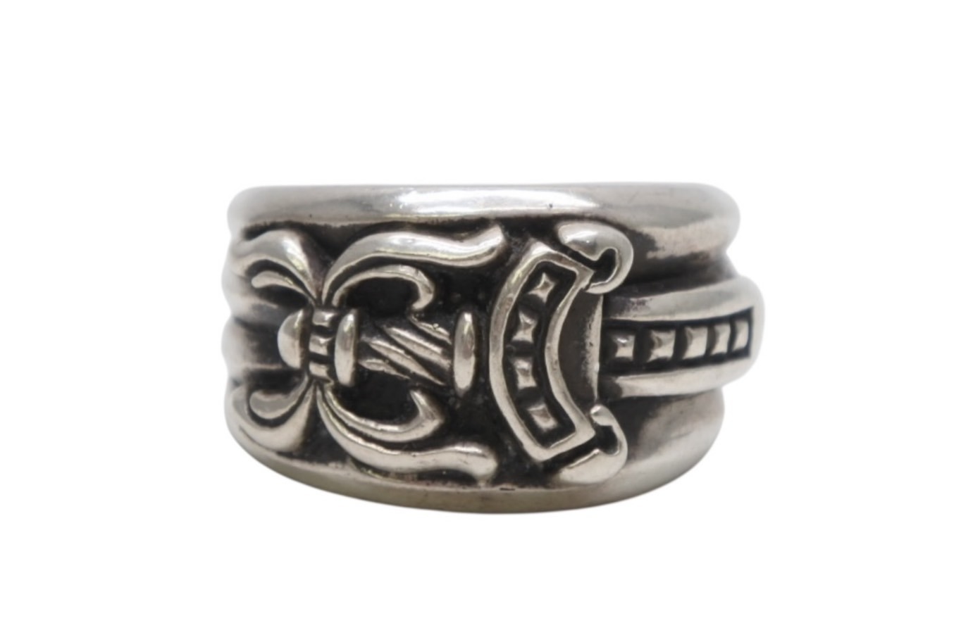 極美品 CHROME HEARTS クロムハーツ DAGGER RING ダガーリング 重量約18.4g サイズ14号 スターリングシルバー 中古 4b013266
