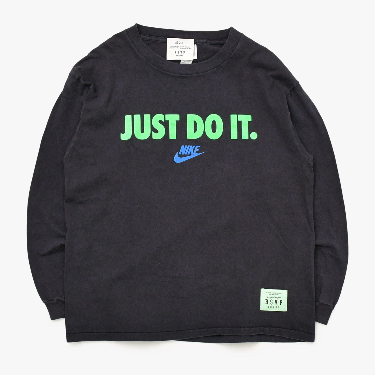 RSVP アールエスヴィーピー VINTAGE ヴィンテージ 90's JUST DO IT. NIKE ナイキ 長袖Tシャツ A1036 サイズM ブラック 美品 中古 4b013387 32,175円