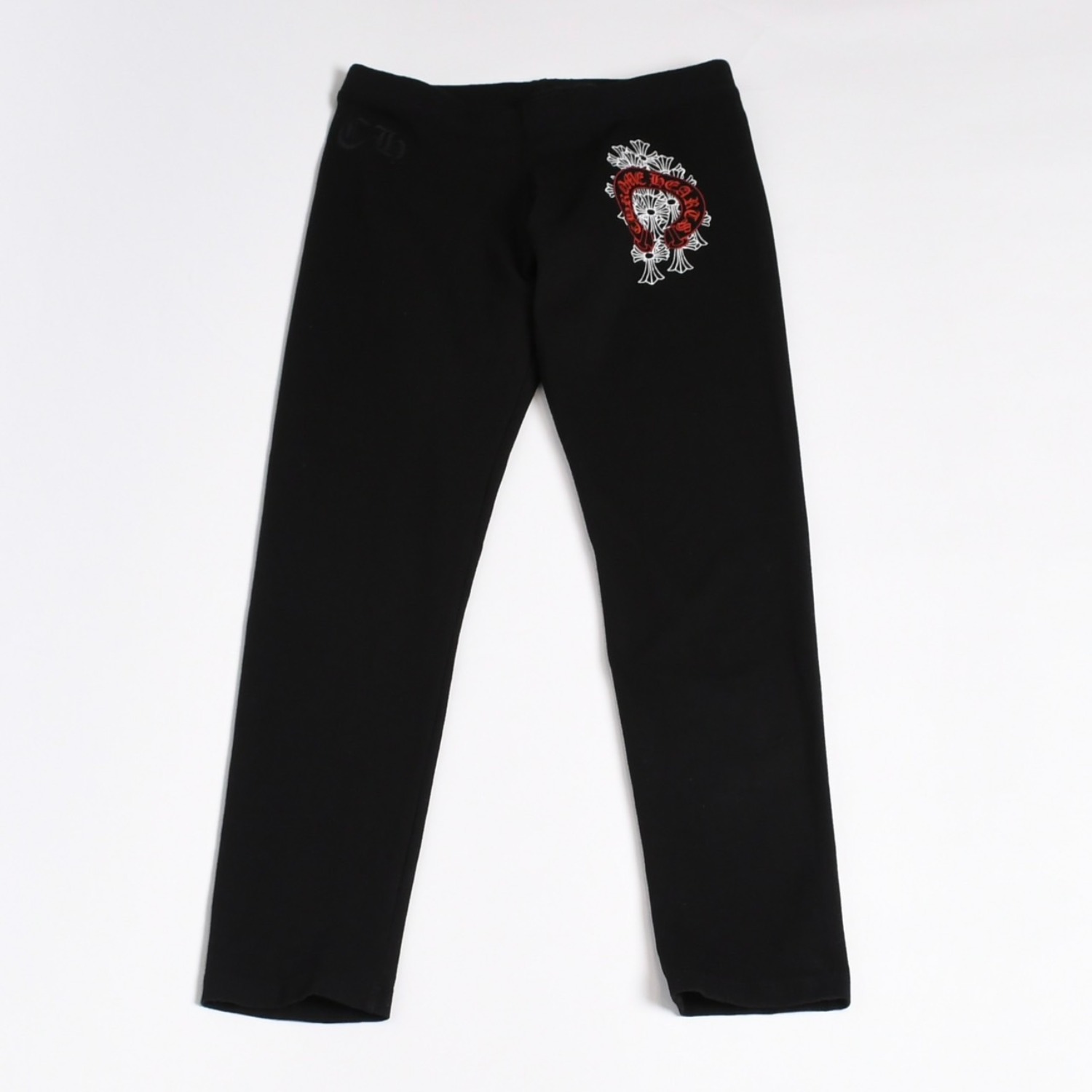 新品同様 CHROME HEARTS クロムハーツ LOGO PRINT LEGGINGS ロゴプリント レギンス サイズS セメタリークロス ホースシュー 中古 4b013679 35,750円