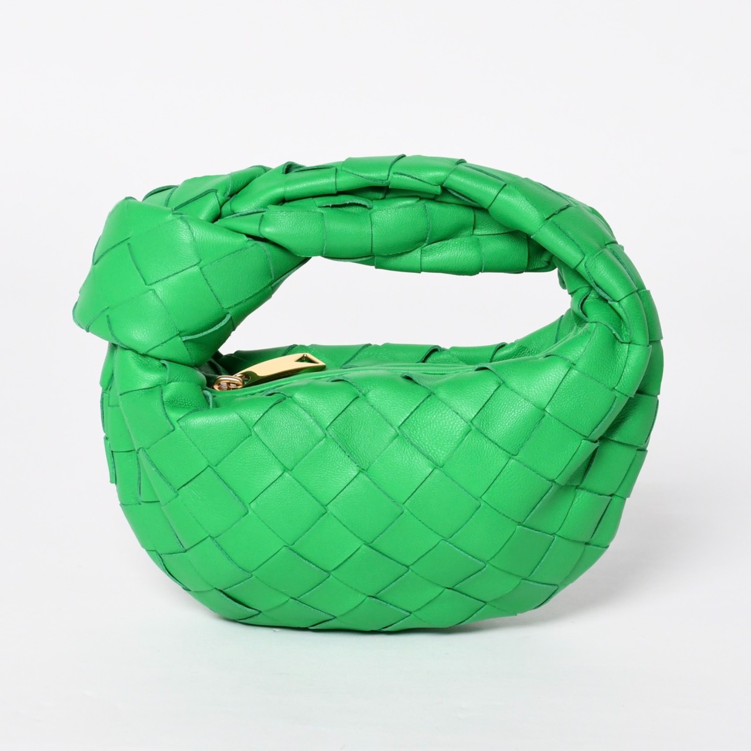 極美品 BOTTEGAVENETA ボッテガヴェネタ MINI JODIE ミニ ジョディ ハンドバッグ 651876 イントレチャート グリーン 中古 4b014189