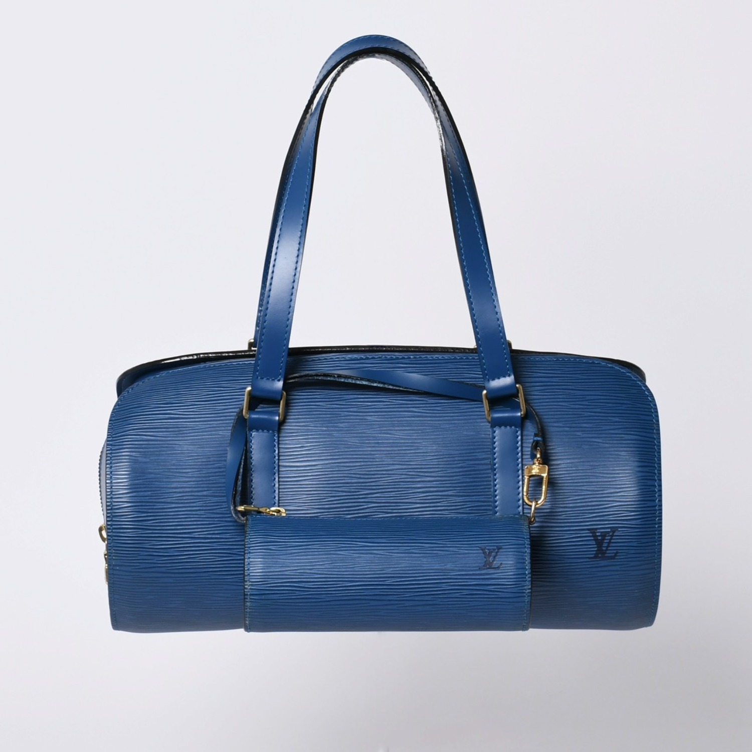 LOUIS VUITTON ルイヴィトン ハンドバッグ パピヨン スフロ エピ ブルー M52225 美品 中古 4a000174