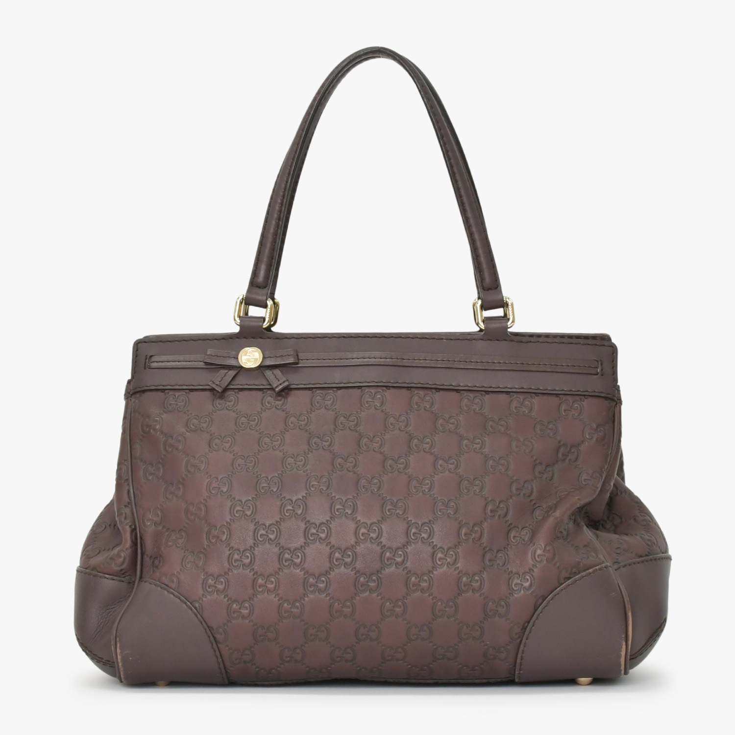 GUCCI グッチ ワンショルダー ハンドバッグ 237068 512063 GG柄 レザー ブラウン 美品 中古 4a000223 42,900円