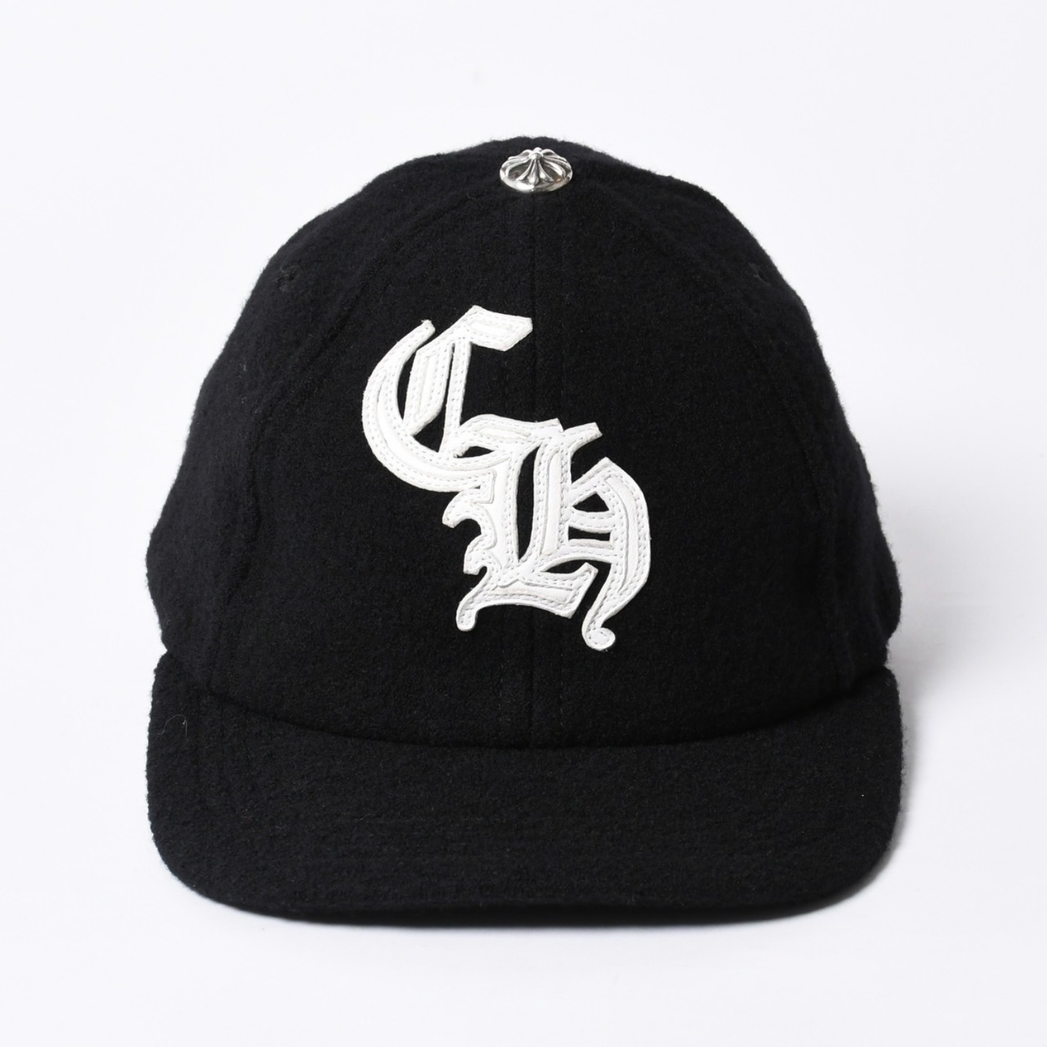 新品未使用 CHROME HEARTS クロムハーツ TRUCKER CAP CHパッチ トラッカーキャップ ONE SIZE ブラック ウール シルバー925 中古 4a000542