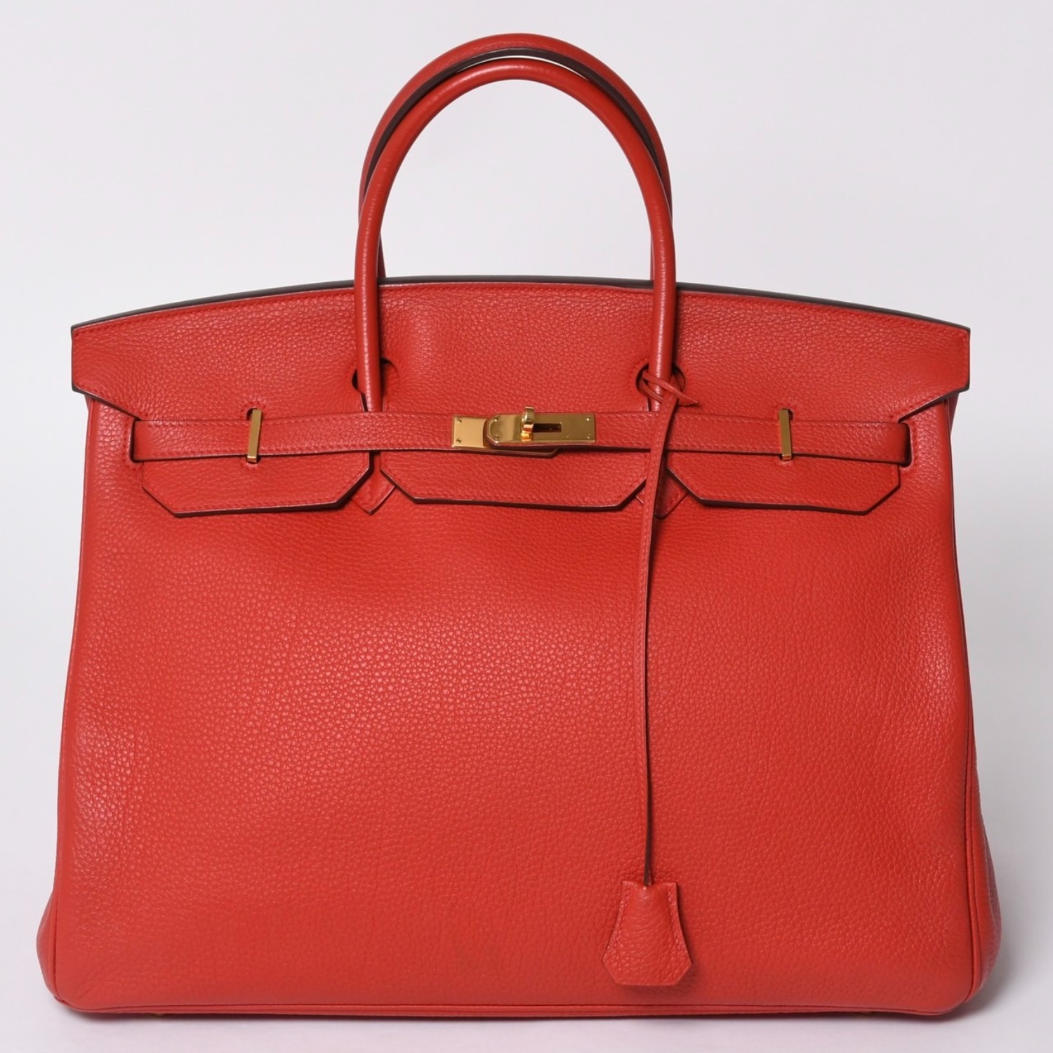 極美品 HERMES エルメス バーキン40 ヴァーミリオン トゴ 40cm □P刻印 ゴールド金具 ハンドバッグ 中古 4a000977｜Warashibe_Casanova 792,000円