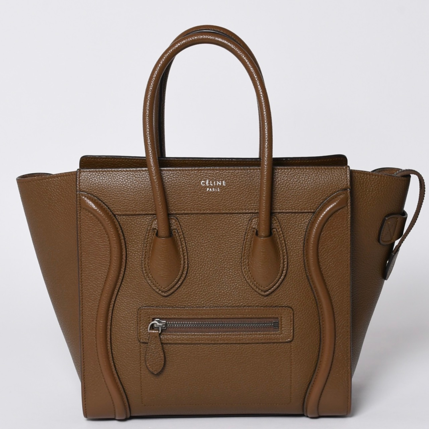 CELINE セリーヌ Micro Shopper luggage Handbag ラゲージ マイクロショッパー ハンドバッグ F-CU-1116 フィービー期 美品 中古 4a001103｜Warashibe_Casanova