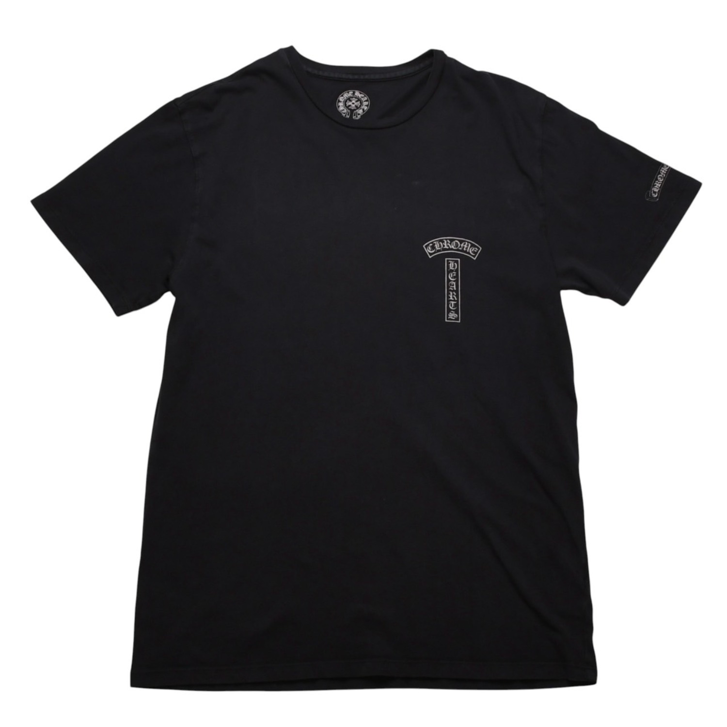 CHROME HEARTS クロムハーツ VINE DAGGER ヴァインダガー 半袖Tシャツ サイズS オールドイングリッシュロゴ ブラック 美品 中古 4a003163｜Warashibe_Casanova