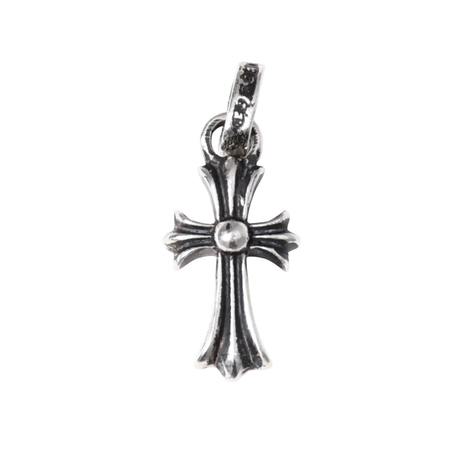 極美品 新型 CHROME HEARTS クロムハーツ CRS BBYFAT ベイビーファットクロス ペンダントトップ チャーム 重量約2.16g シルバー925 中古 4a003807｜Warashibe_Casanova