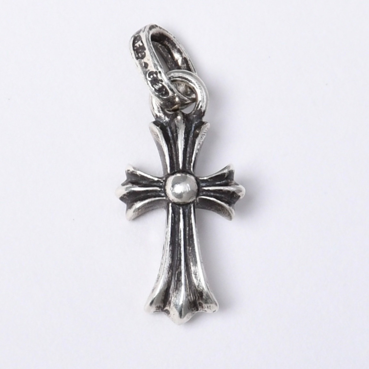 極美品 新型 CHROME HEARTS クロムハーツ CRS BBYFAT ベイビーファットクロス ペンダントトップ チャーム 重量約2.16g シルバー925 中古 4a003806|Warashibe_Casanova