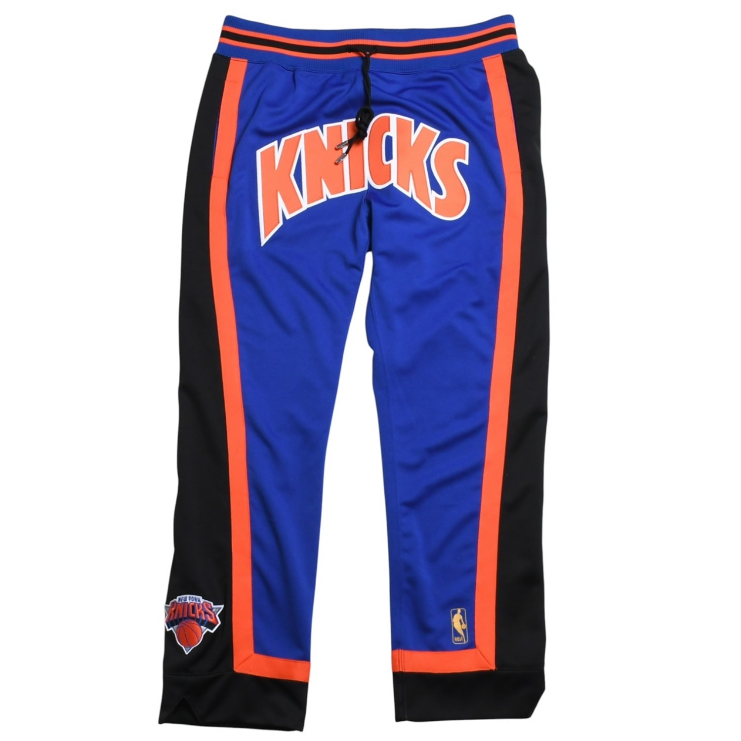 新品同様 Mitchell&Ness Just Don ミッチェルアンドネス ジャストドンコラボ ニューヨークニックス トラックパンツ ブルー オレンジ ブラック Lサイズ 中古 4a002288|Warashibe_Casanova