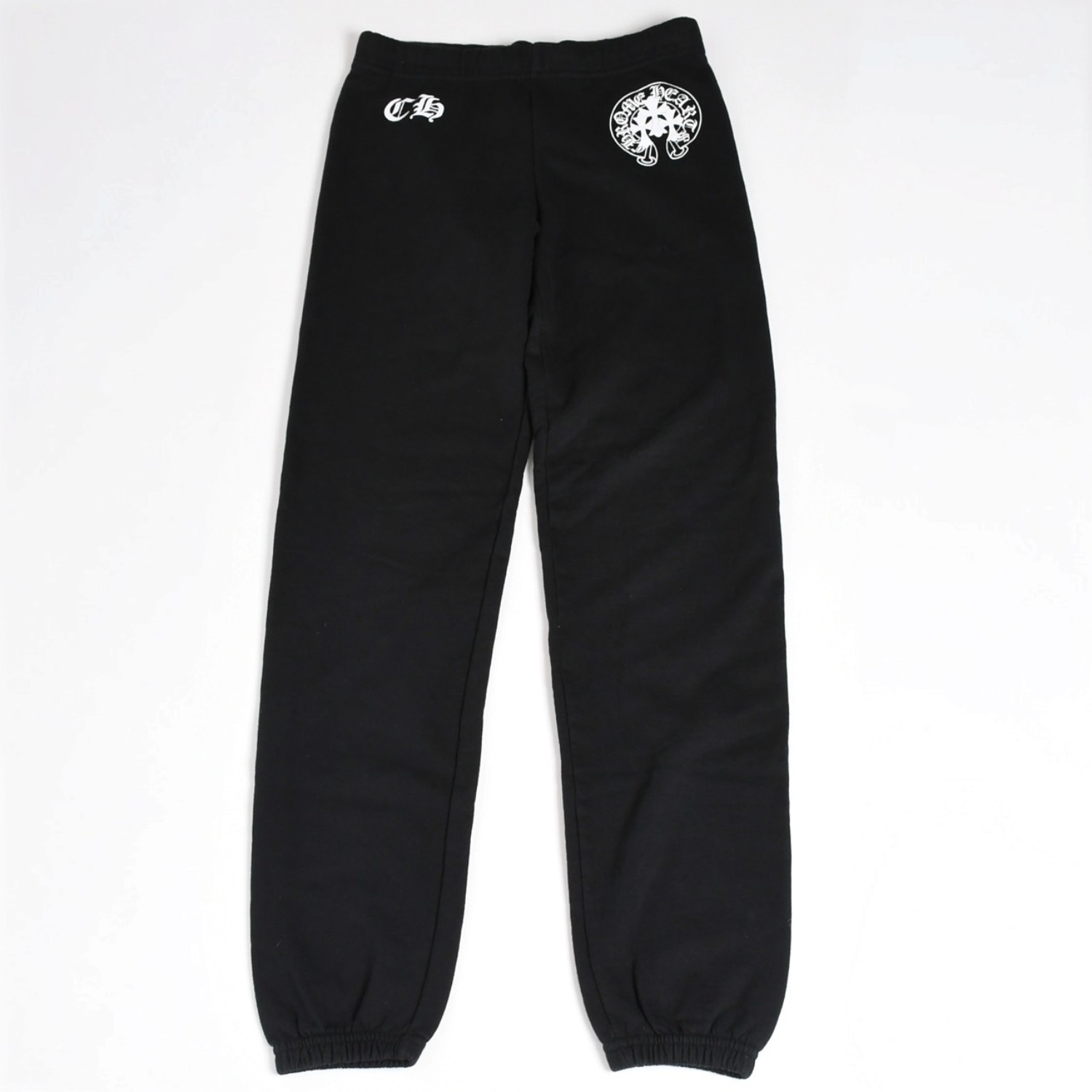 CHROME HEARTS クロムハーツ ホースシュー ロゴ スウェットパンツ CHロゴ セメタリークロス ブラック ジョガーパンツ XSサイズ 美品 中古 4a004078|Warashibe_Casanova