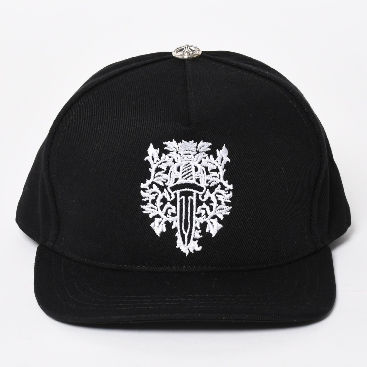 新品未使用 CHROME HEARTS クロムハーツ キャップ ヴィンダガー 刺繍 クロスボール シルバー 925 ブラック ホワイト 中古 4a004540|Warashibe_Casanova