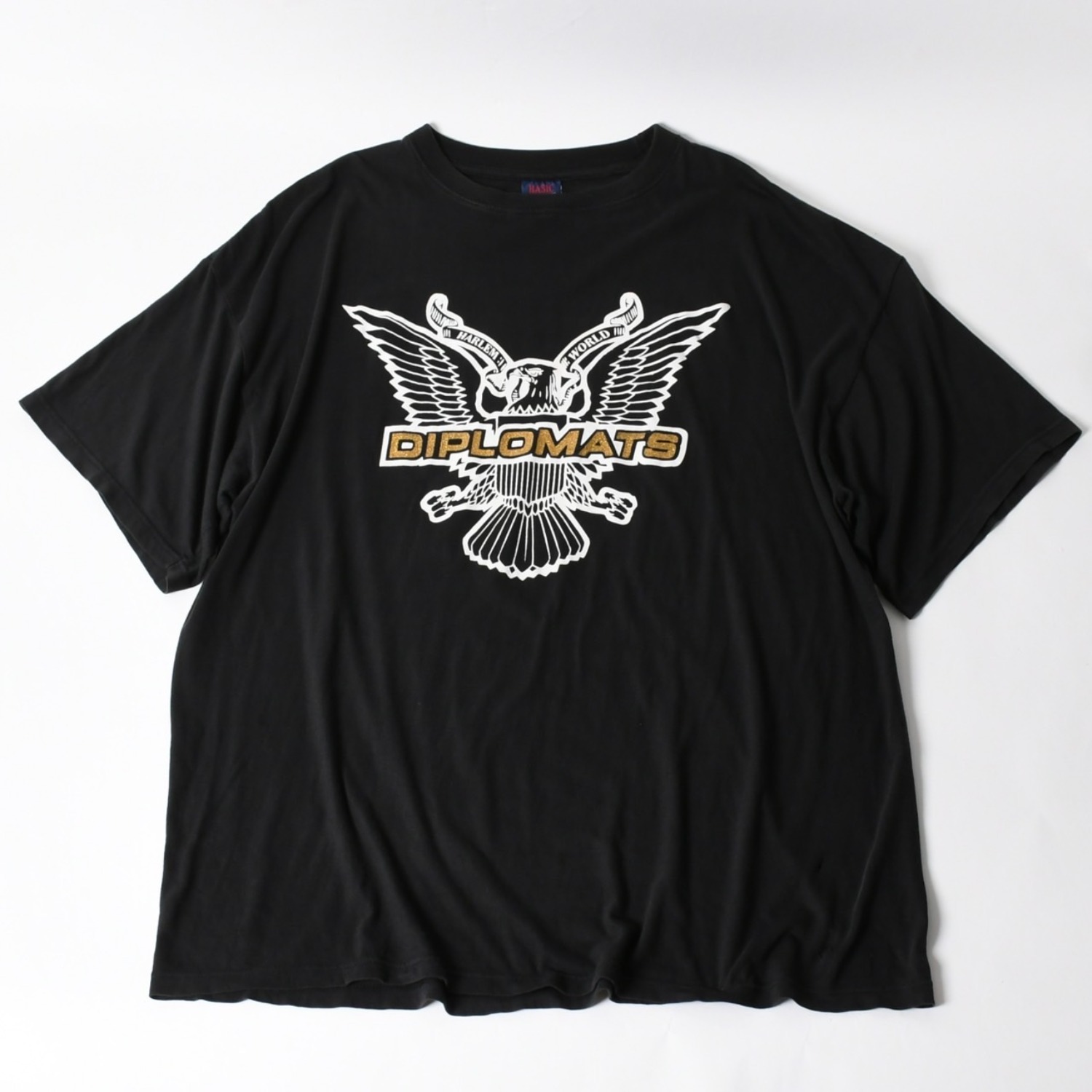 THE DIPLOMATS ザ ディプロマッツ VINTAGE ヴィンテージ 90's 半袖Tシャツ サイズ5XL グリッター ブラック 美品 中古 4a004734|Warashibe_Casanova