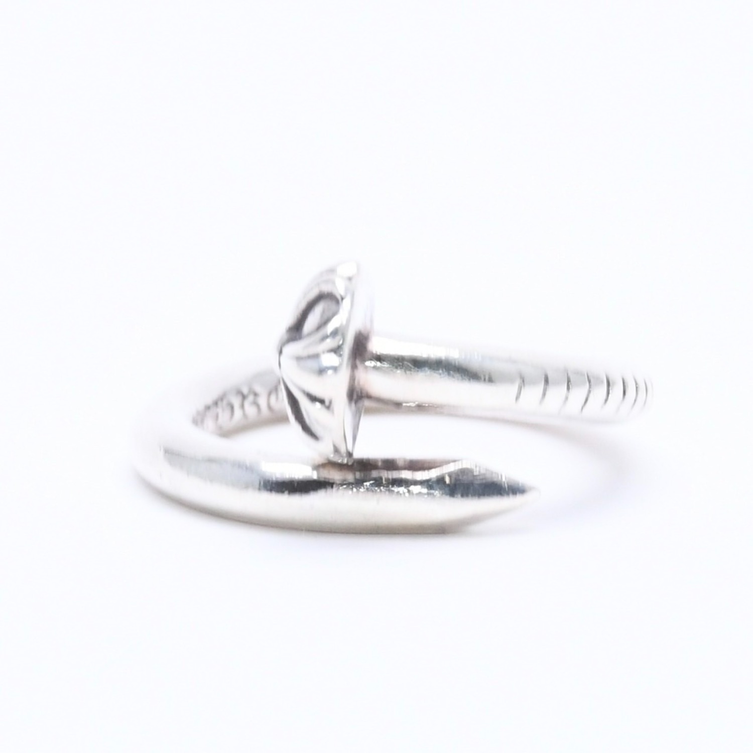 CHROME HEARTS クロムハーツ RNG NAIL W/CROSS BALL ネイル クロスボールリング 重量約5.70g サイズ6号 シルバー925 美品 中古 4a005175|Warashibe_Casanova