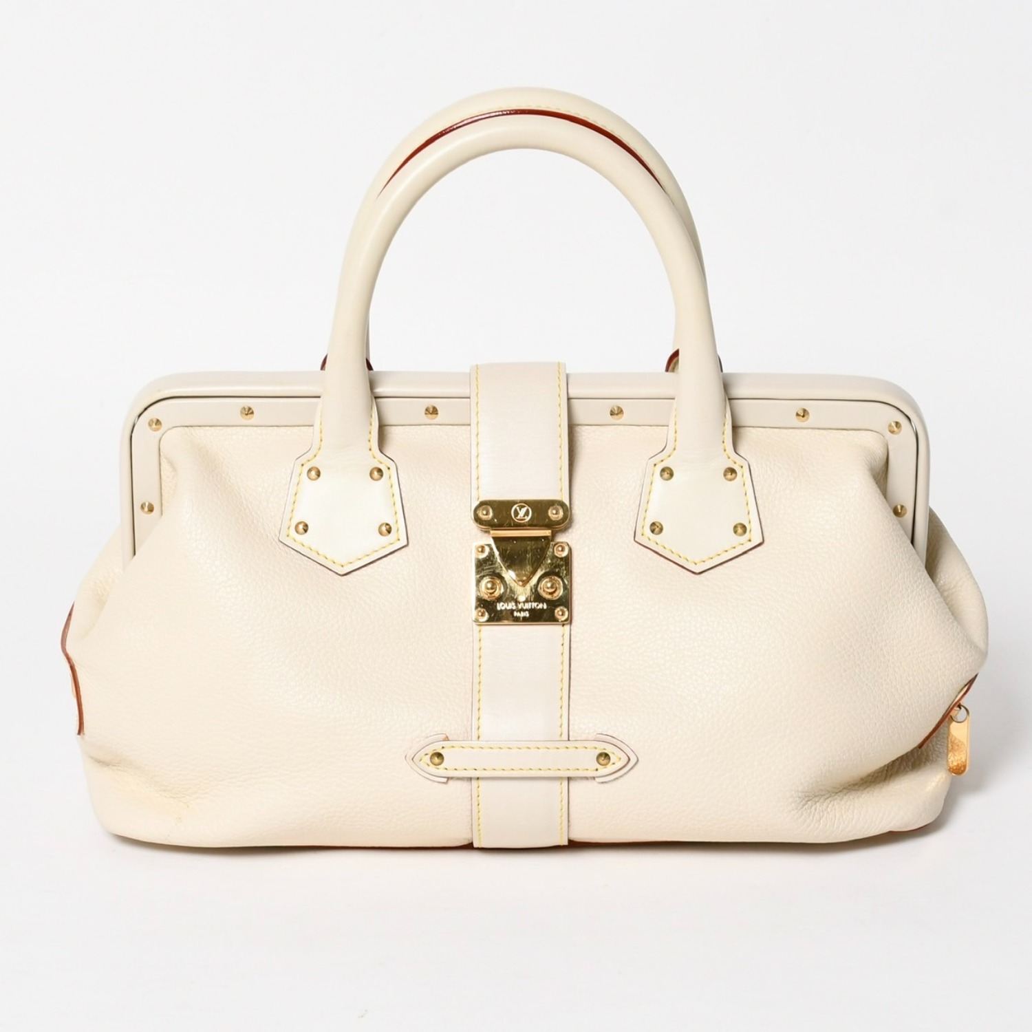 LOUIS VUITTON ルイヴィトン アンジェニューPM ハンドバッグ M91811 ブロン スハリ ゴールド金具 美品 中古 4a004888|Warashibe_Casanova