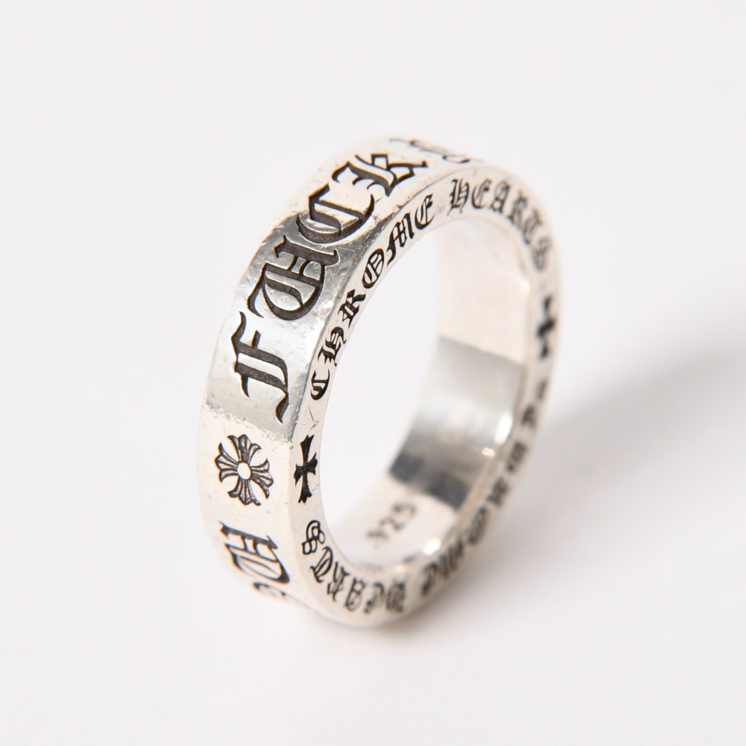 CHROME HEARTS クロムハーツ 6mm SPACER FUCK YOU 6mm スペーサーリング 指輪 重量約11.44g サイズ17号 美品 中古 4a005383|Warashibe_Casanova