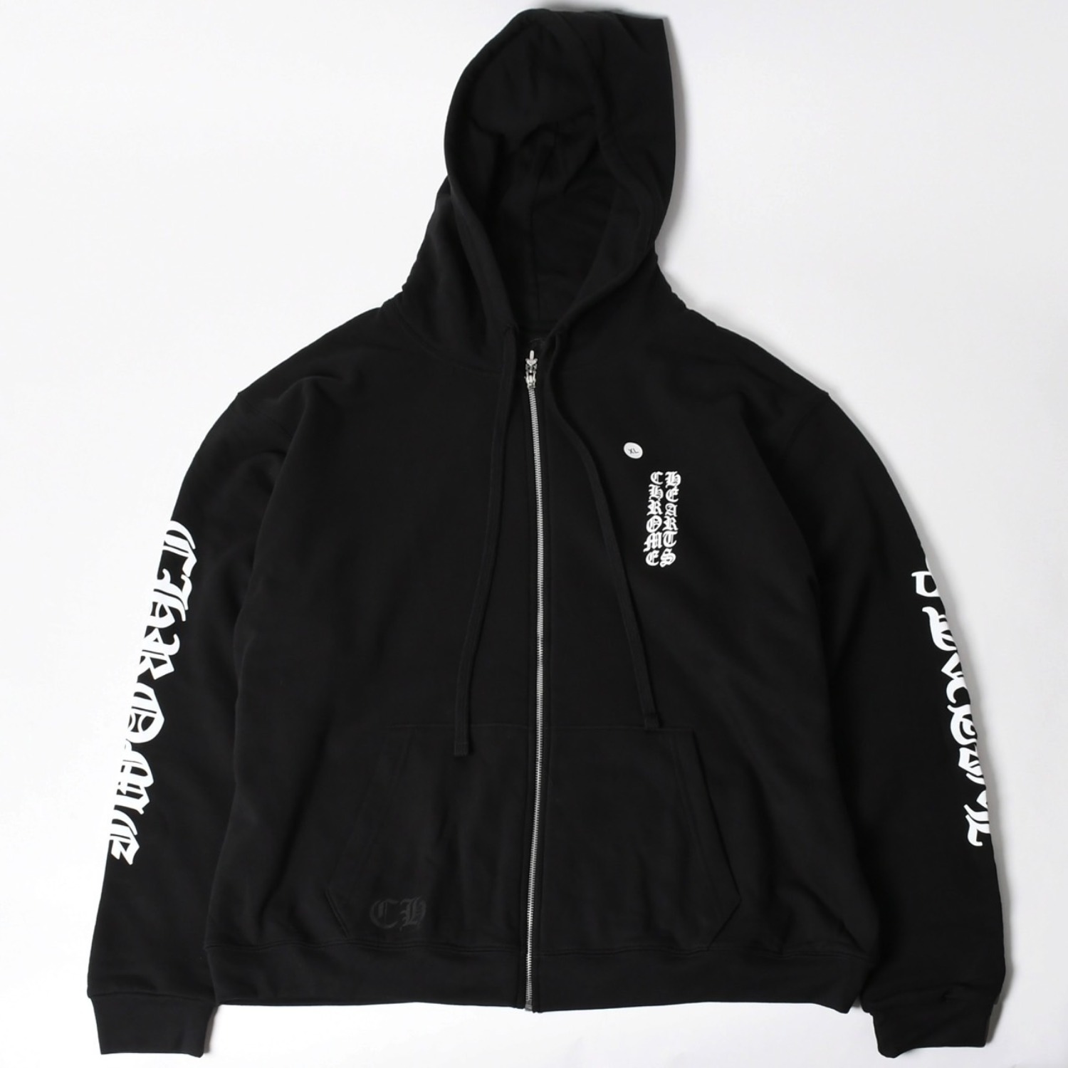 新品未使用 CHROME HEARTS クロムハーツ ダブルフェイス ジップアップフーディー パーカー サイズXL オールドイングリッシュ 新型 中古 4a005509|Warashibe_Casanova