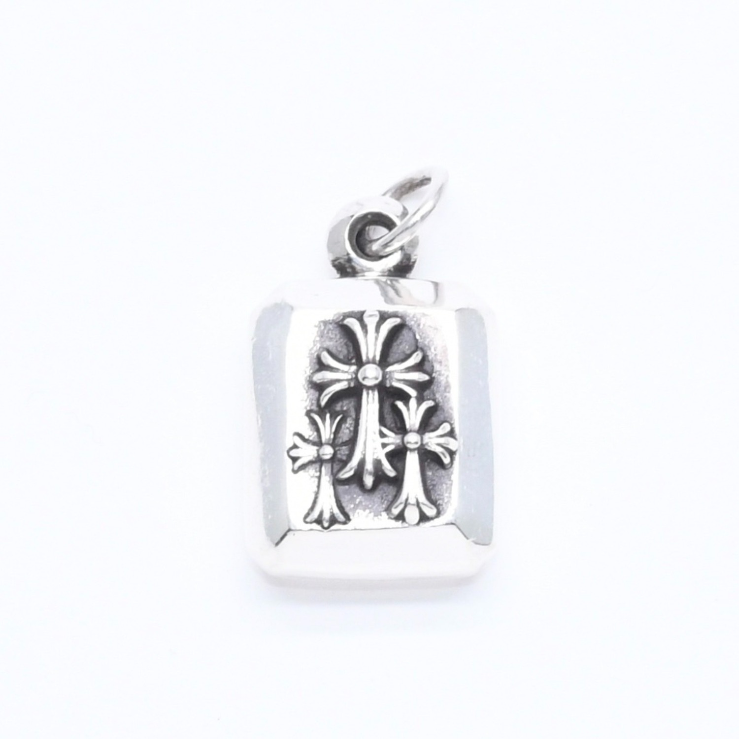極美品 CHROME HEARTS クロムハーツ CHARM EMRLD CUT 3CRS チャーム エメラルドカット 3クロス ペンダントトップ 重量10.40g 中古 4a005582｜Warashibe_Casanova 110,000円