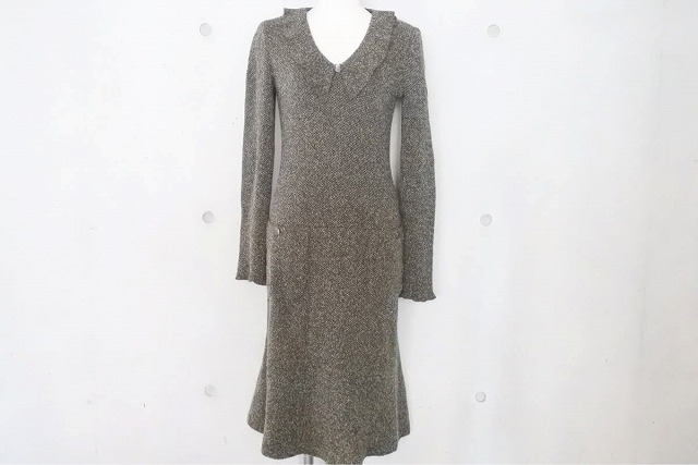 Used 中古品 送料無料 良好 Chanel シャネル ツイード ワンピース ロング 38 カーキ 97a Pv レディース 良好 Rcp 中古 Ebusinessnetwork Com Br