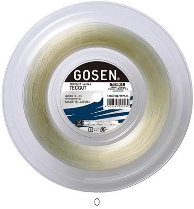 ゴーセン GOSEN テックガット16 120M渦状文 TS6001W テニスコウシキガツト