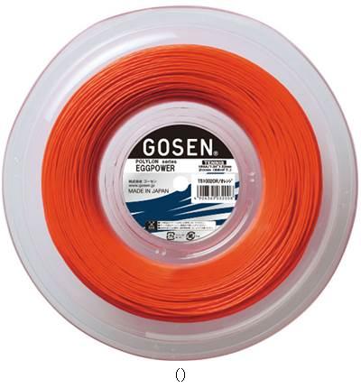 ゴーセン GOSEN エッグパワー16200Mロールオレンジ TS1002OR テニスコウシキガツト