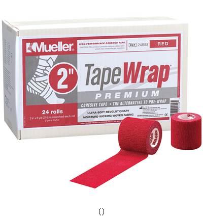 ミューラー Ｍｕｅｌｌｅｒ テープラッププレミアム50MM赤いこと／仕掛ける売りわたす 分量24 24558B ボディケアテーピング