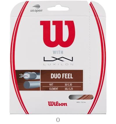 ウィルソン Ｗｉｌｓｏｎ DUOFEELELEMENT125NXT16／書き割り売りわたす 寸法6 WRZ949730 テニスコウシキガツト