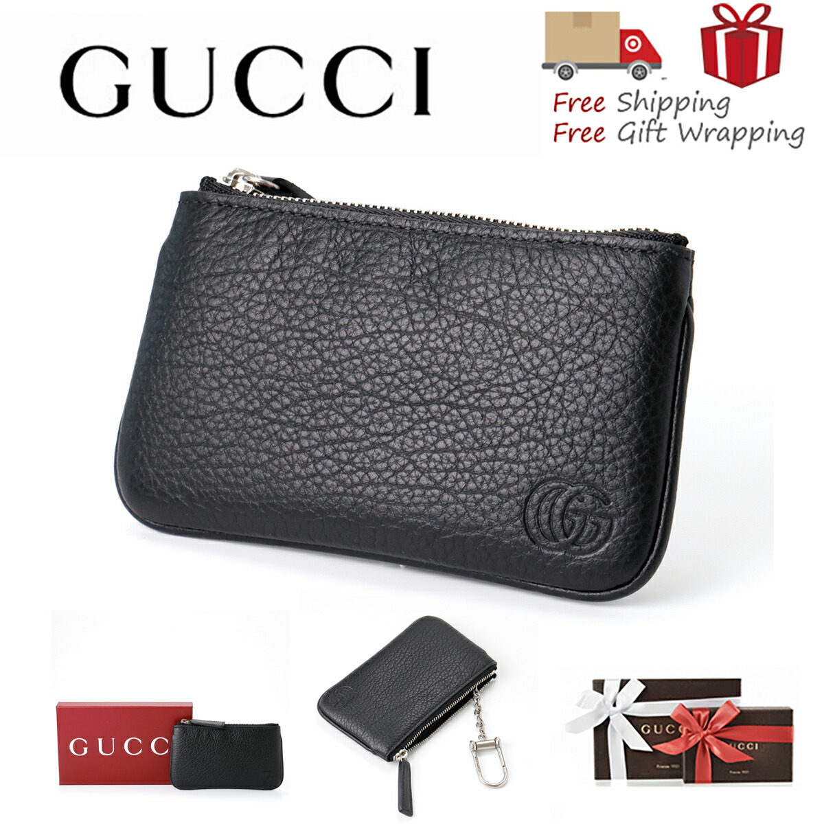 GUCCI グッチ 手がかり入れもの ダブルG 手がかり入れもの 御釣り入れ 795330 新品 差し上げ物 ラッピング無料