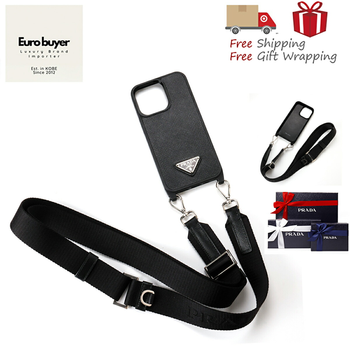 PRADA グレー ファー iPhone13proケース 国内発送☆PRADA】iphone13proケース フェイクファー (PRADA/iPhone